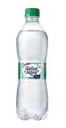 Ásványvíz, enyhe, NATUR AQUA, 0,5 l (KHI089V)