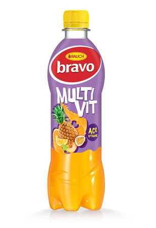 Gyümölcsital, 12 százalék , 0,5 l, RAUCH Bravo, multivitamin (KHI259V)