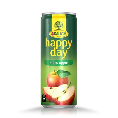 Gyümölcslé, 100 százalék , 0,33 l, dobozos, RAUCH Happy day, Apple (KHI450V)