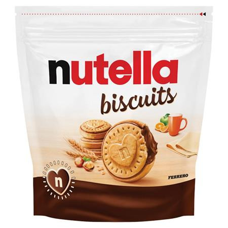 Keksz, 304 g, NUTELLA Biscuit, kakaós mogyorókrémmel töltve (KHK1027)