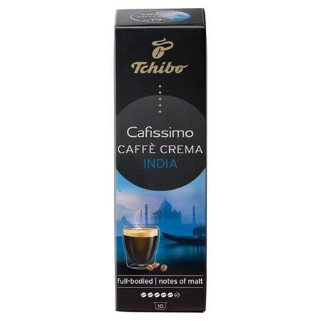 Kávékapszula, 10 db, TCHIBO Cafissimo Caffé Crema India (KHK659)