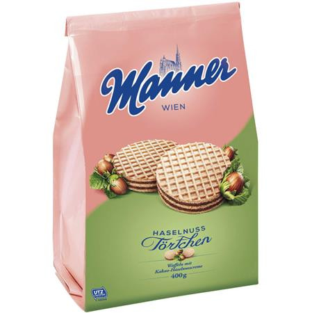 Mogyorós ostya, 400 g, Manner Törtchen (KHK700)