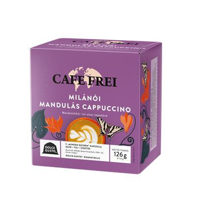 Kávékapszula, Dolce Gusto kompatibilis, 9 db, CAFE FREI Milánói mandulás cappuccino (KHK953)