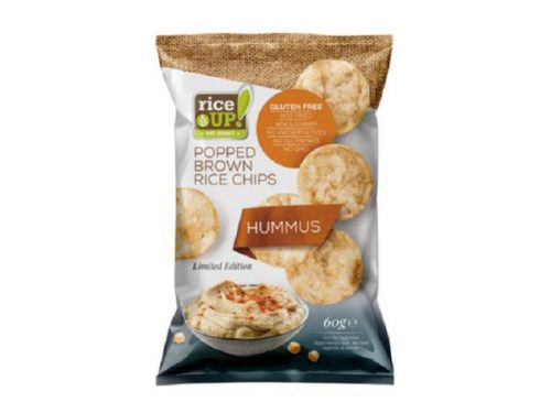 Barnarizs chips, 60 g, RICE UP, humusz (KHK981)