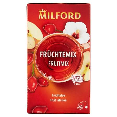 Gyümölcstea, 20x2,5 g, MILFORD Fruitmix, vegyes gyümölcs (KHK991)