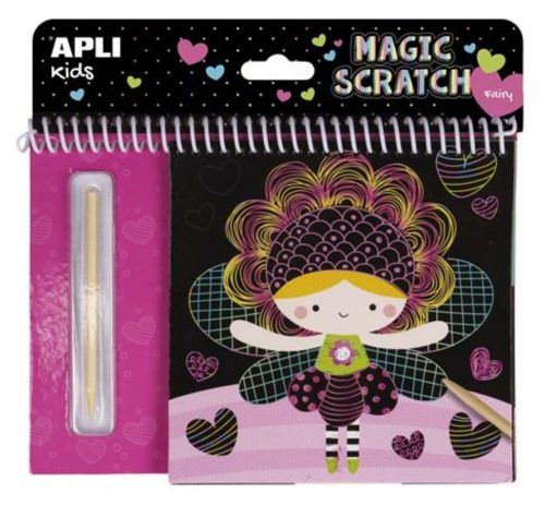 Képkarcoló füzet, APLI Kids Magic Scratch, tündérek (LCA16525)