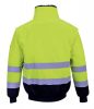 Munkavédelmi kabát, jól láthatósági, 3 az 1-ben, M méret  Hi-Vis, sárga-tengerészkék (MED181)