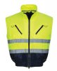 Munkavédelmi kabát, jól láthatósági, 3 az 1-ben, XL méret  Hi-Vis, sárga-tengerészkék (MED182)