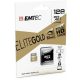 Memóriakártya, microSDXC, 128GB, UHS-I/U1, 85/20 MB/s, adapter, EMTEC Elite Gold (MEMSD128GE)