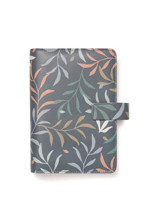 Kalendárium, gyűrűs, betétlapokkal, personal méret, FILOFAX Botanical, sötétkék (NFX022645)