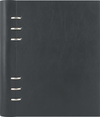 Tervező, naptár és füzet betéttel, A5, FILOFAX Clipbook Classic, fekete (NFX023611)