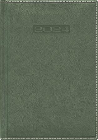 Naptár, tervező, A5, napi, DAYLINER, Sherwood, zöld (NSA5Z)