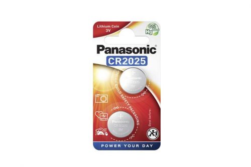 Gombelem, CR2025, 2 db, PANASONIC (PECR2025)