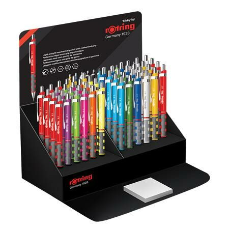 Nyomósirón display, 0,5 mm, ROTRING Tikky, klasszikus és neon színek (R2010023)