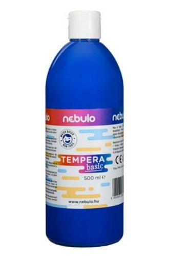 Tempera, 500 ml, NEBULO, kék (RNEBT500KE)