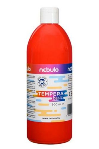 Tempera, 500 ml, NEBULO, piros (RNEBT500PI)