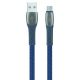 USB kábel, USB - micro USB, 1,2 m, RIVACASE PS6100, kék (RUK6100BL)