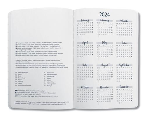 sigel Buchkalender Jolie Rose Inspiration 2024, A5