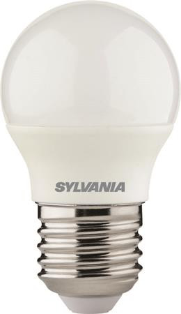 LED izzó, E27, kisgömb, 6,5W, 806lm, 2700K (MF), SYLVANIA ToLEDo (SLED13)