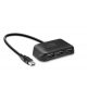 USB elosztó-HUB, 4 port, USB 2.0, passzív, SPEEDLINK Snappy Evo (SLUHSE4)