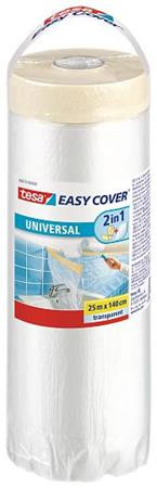 Takarófólia festőszalaggal, 1,4 x 25 m, TESA Easy Cover Universal (TE58870)