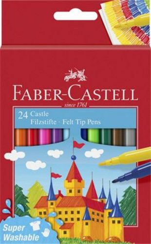 Filctoll készlet, FABER-CASTELL, 24 különböző szín Castle (TFC554202)