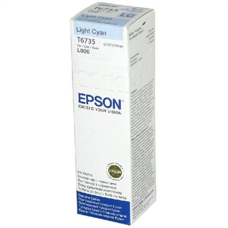 T67354A10 Tinta L800 nyomtatóhoz, EPSON, világos cián, 70ml (TJE67354)