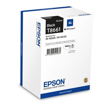 T8661 Tintapatron WP-M5690DWF, WP-M5190DW nyomtatókhoz, EPSON, fekete, 2,5k (TJE8661)