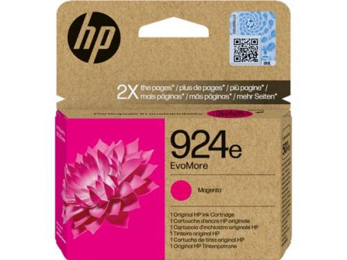 4K0U8NE Tintapatron Officejet Pro 8120e, 8130e nyomtatókhoz, HP 924 EvoMore, magenta, 800 oldal (TJH4K0U8N)