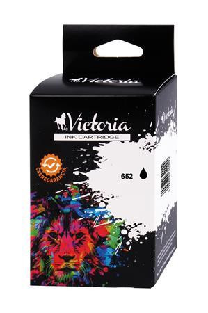 F6V25AE Tintapatron Deskjet Ink Advantage 1115 nyomtatókhoz, VICTORIA TECHNOLOGY 652, fekete, 12ml (TJVF6V25)