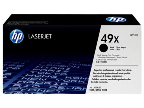 Q5949X Lézertoner LaserJet 1320, 3390, 3392 nyomtatókhoz, HP 49X, fekete, 6k (TOHP5949X)