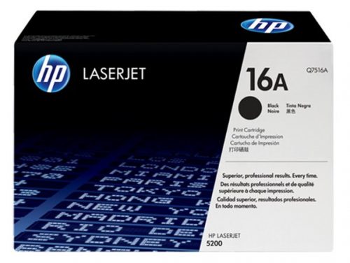 Q7516A Lézertoner LaserJet 5200 nyomtatóhoz, HP 16A, fekete, 12k (TOHP7516A)