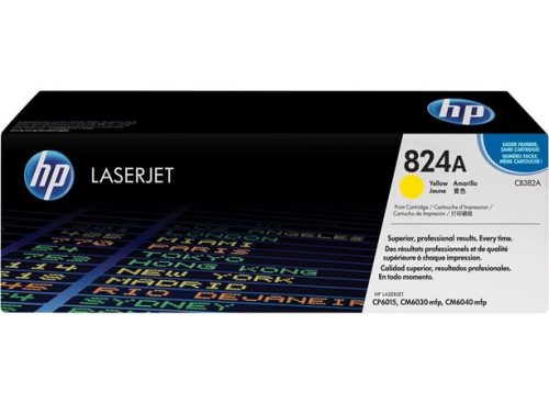 CB382A Lézertoner ColorLaserJet CP6015, CM6040MFP nyomtatókhoz, HP 824A, sárga, 21k (TOHPCB382A)