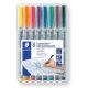 Alkoholmentes marker készlet, OHP, 0,4 mm, STAEDTLER Lumocolor® 311 S, 8 különböző szín (TS311WP8)