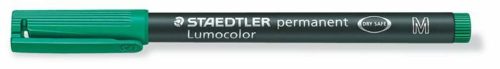 Alkoholos marker, OHP, 1 mm, STAEDTLER Lumocolor® 317 M, zöld (TS3175)