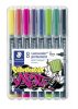 Alkoholos marker készlet, OHP, 1 mm, STAEDTLER Lumocolor® 317 M, 8 különböző szín (TS317WP81)