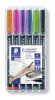 Alkoholos marker készlet, OHP, 0,6 mm, STAEDTLER Lumocolor® 318 F, 6 különböző szín (TS318WP61)