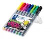 Alkoholos marker készlet, OHP,  0,6 mm, STAEDTLER Lumocolor® 318 F, 8 különböző szín (TS318WP81)