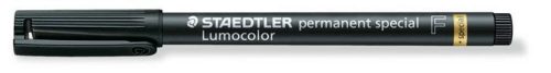 Alkoholos marker, 0,6 mm, STAEDTLER Lumocolor® special 319 F, fekete (TS319FFK)