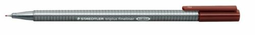 Tűfilc, 0,3 mm, STAEDTLER Triplus 334, középbarna (TS33476)