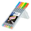 Tűfilc készlet, 0,3 mm, STAEDTLER Triplus 334, 6 neon szín (TS334SB6CS3)