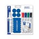 Táblamarker készlet, 2 mm, kúpos, STAEDTLER Lumocolor® Set 613 S, 10 darabos (TS613S)