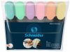 Szövegkiemelő készlet, 1-5 mm, SCHNEIDER Job Pastel, 6 különböző pasztell szín (TSCJOBPV6)