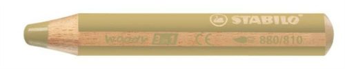 Színes ceruza, kerek, vastag, STABILO Woody 3 in 1, arany (TST880810)