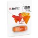 Pendrive, 128GB, USB 2.0, EMTEC C410 Color, narancssárga (UE128GC)