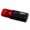 Pendrive, 16GB, USB 3.2, EMTEC B110 Click Easy, fekete-piros (UE16GE)