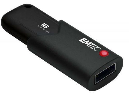 Pendrive, 16GB, USB 3.2, titkosított, EMTEC B120 Click Secure (UE16GS)