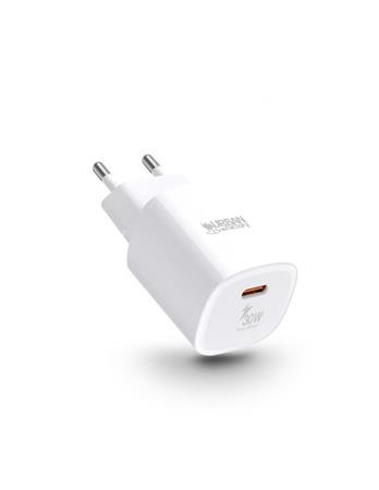 Hálózati töltő, 1xUSB-C (PD), 30W, URBAN FACTORY (UFWCD95)