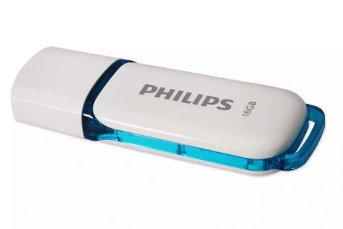 Pendrive, 16GB, USB 2.0, PHILIPS Snow, fehér (UP16GS)