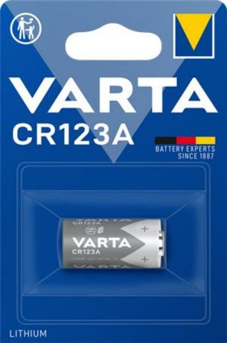 Elem, CR123A fotóelem, lítium, 1 db VARTA (VECR123A)